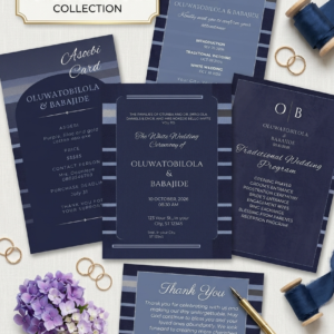 Royal Yoruba Wedding Suite - Nigerian Wedding Invitation