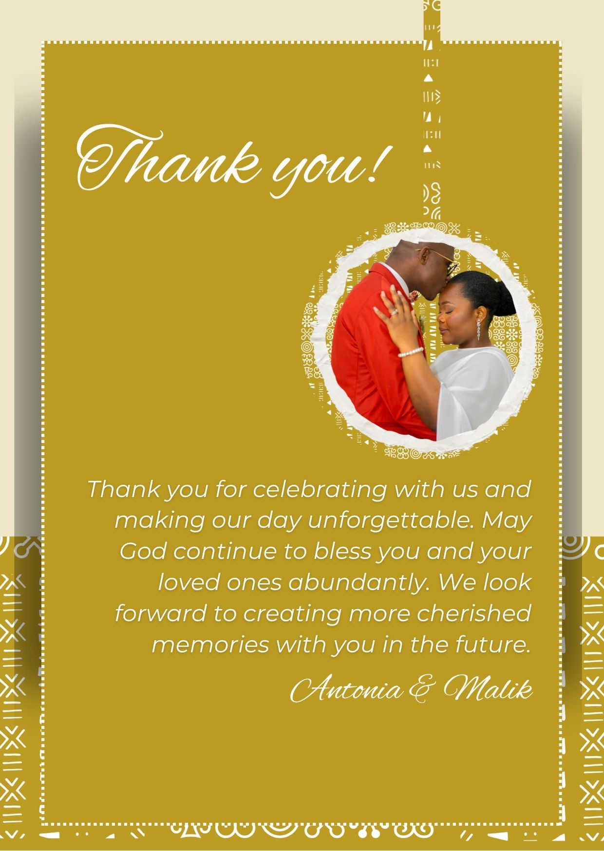 Adinkra Wedding Suite - Ghanaian Wedding Invitation - Image 4