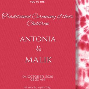 Adire Wedding Invitation (1)