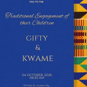 Kente Wedding Invitation (1)