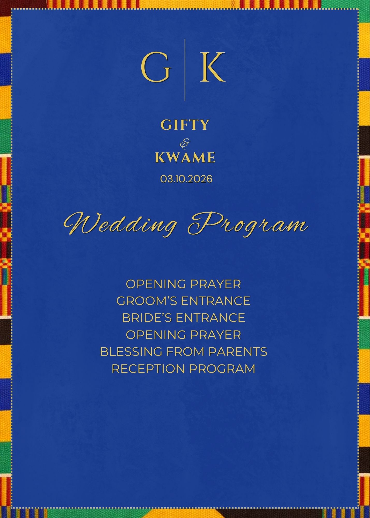 Kente Wedding Suite - Ghana Traditional Wedding Design - Image 5