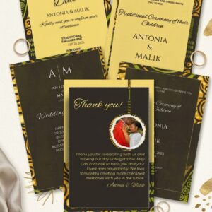 Ankara Wedding Suite – African Wedding Invitations, Traditional Wedding Invite
