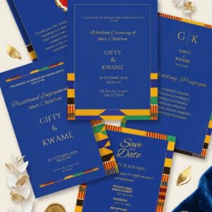 Kente Wedding Suite - Ghana Traditional Wedding Design